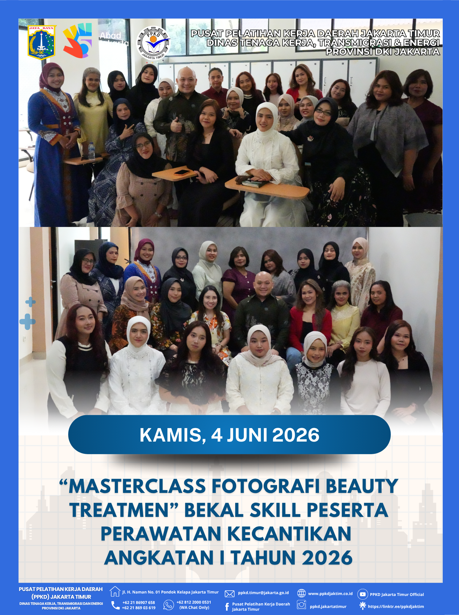 “Masterclass Fotografi Beauty Treatmen” Bekal Skill Peserta Perawatan Kecantikan angkatan I Tahun 2026